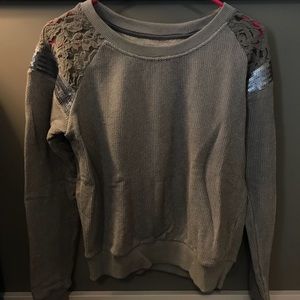 Lace and Sequins Sweater